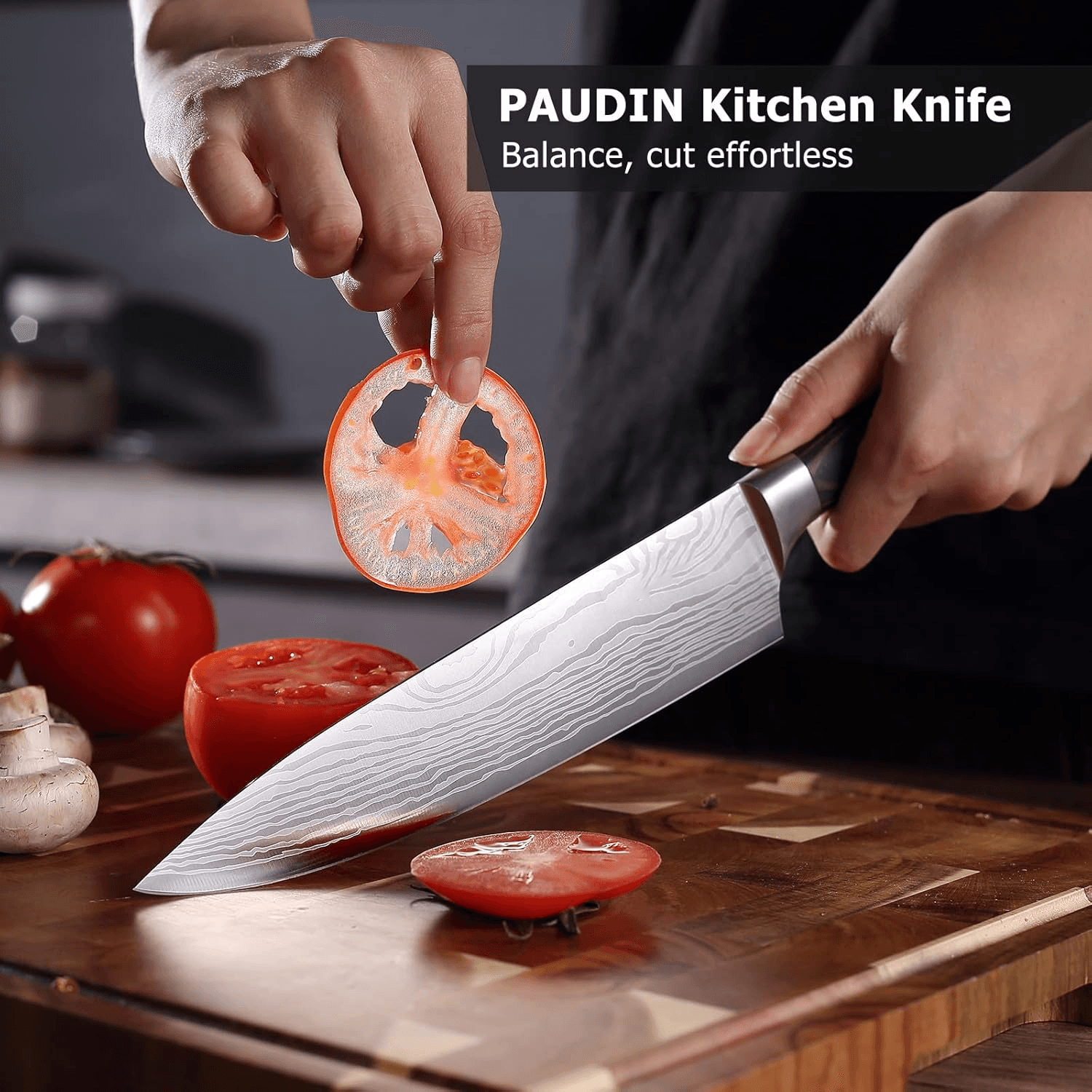 8 Inch High Carbon Steel Chef Knife view 3