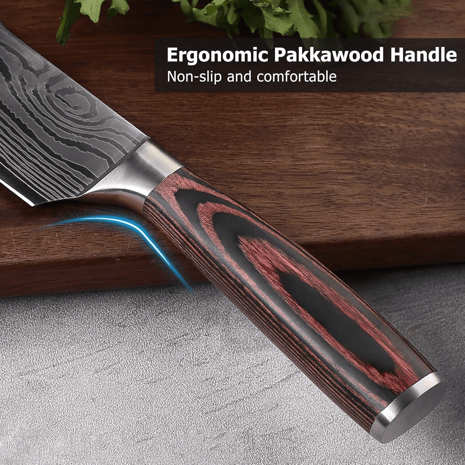 8 Inch High Carbon Steel Chef Knife view 4