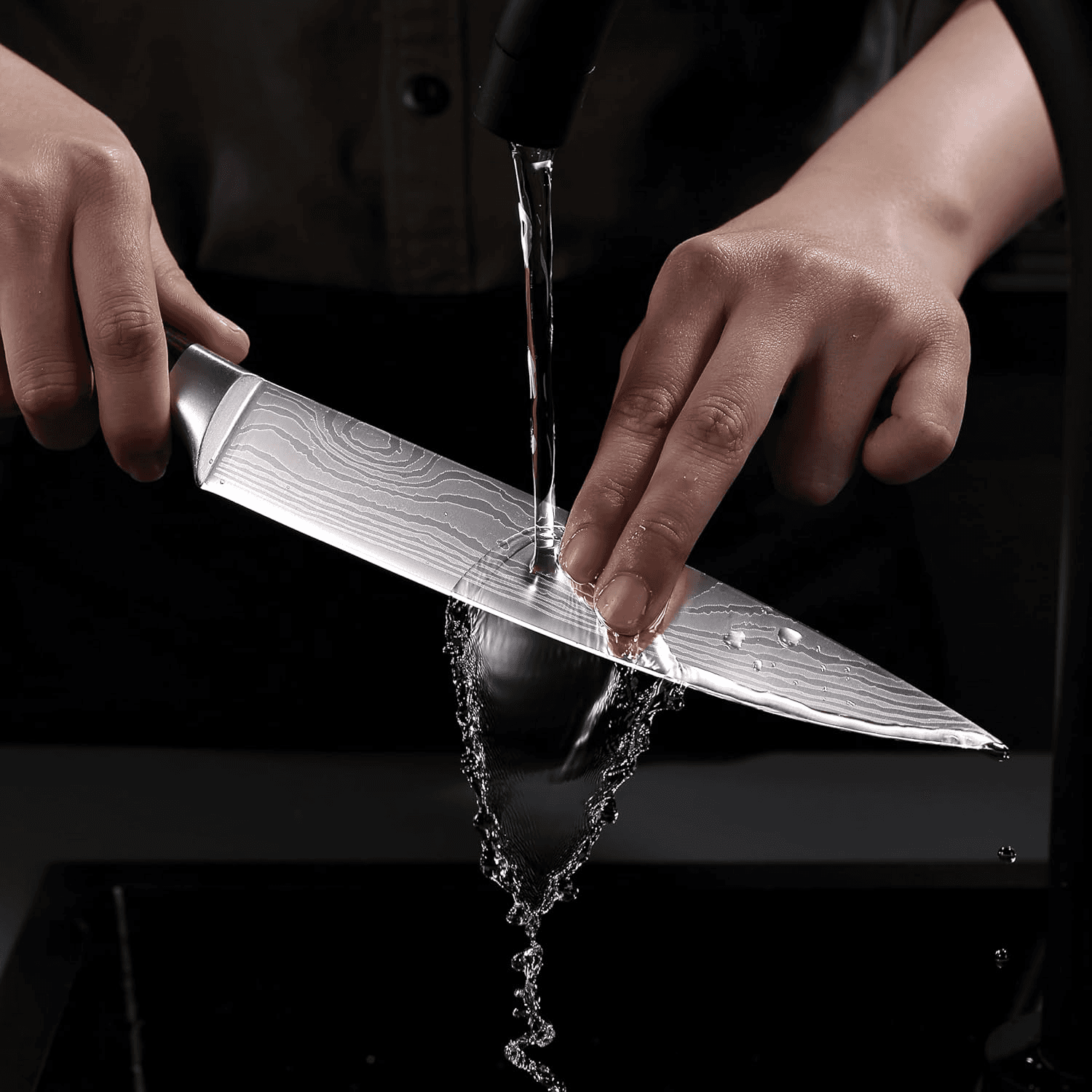 8 Inch High Carbon Steel Chef Knife view 6