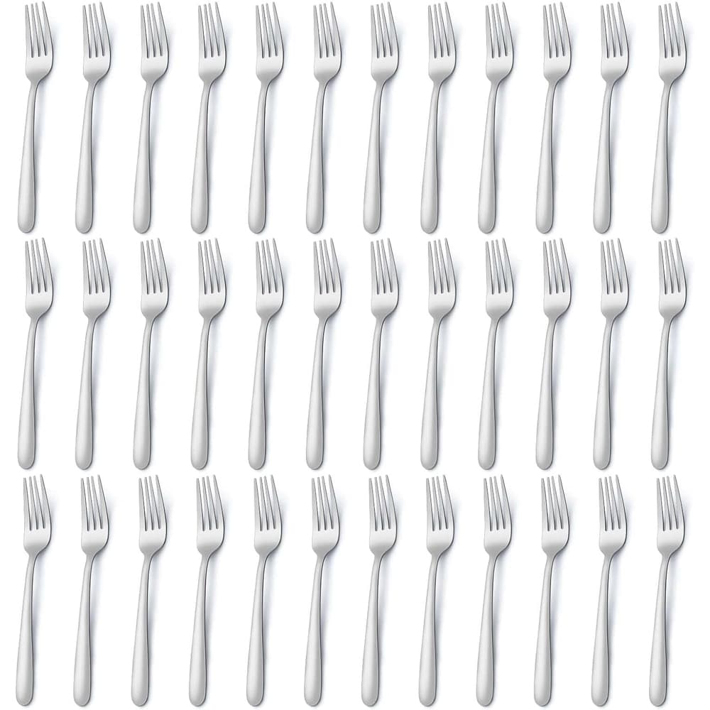8 Inch Mirror Polished Silverware Forks