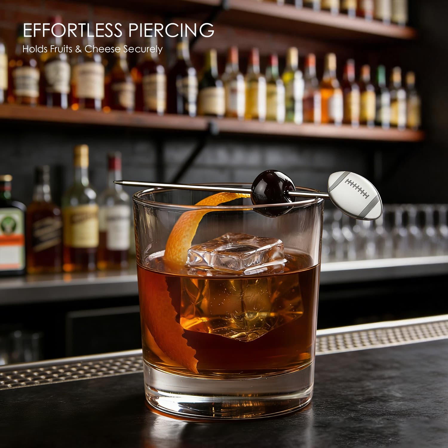 Football Themed Stainless Steel Cocktail Picks view 5