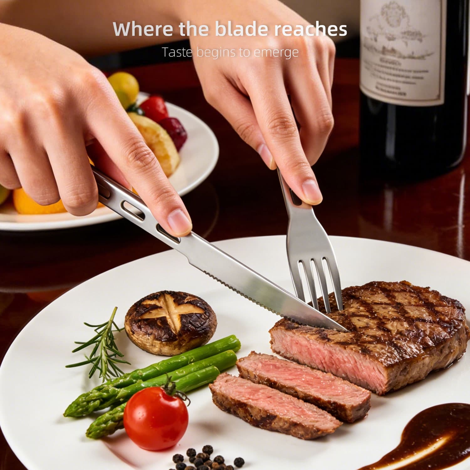 Outdoor 3 Piece Stainless Steel Cutlery Set view 4